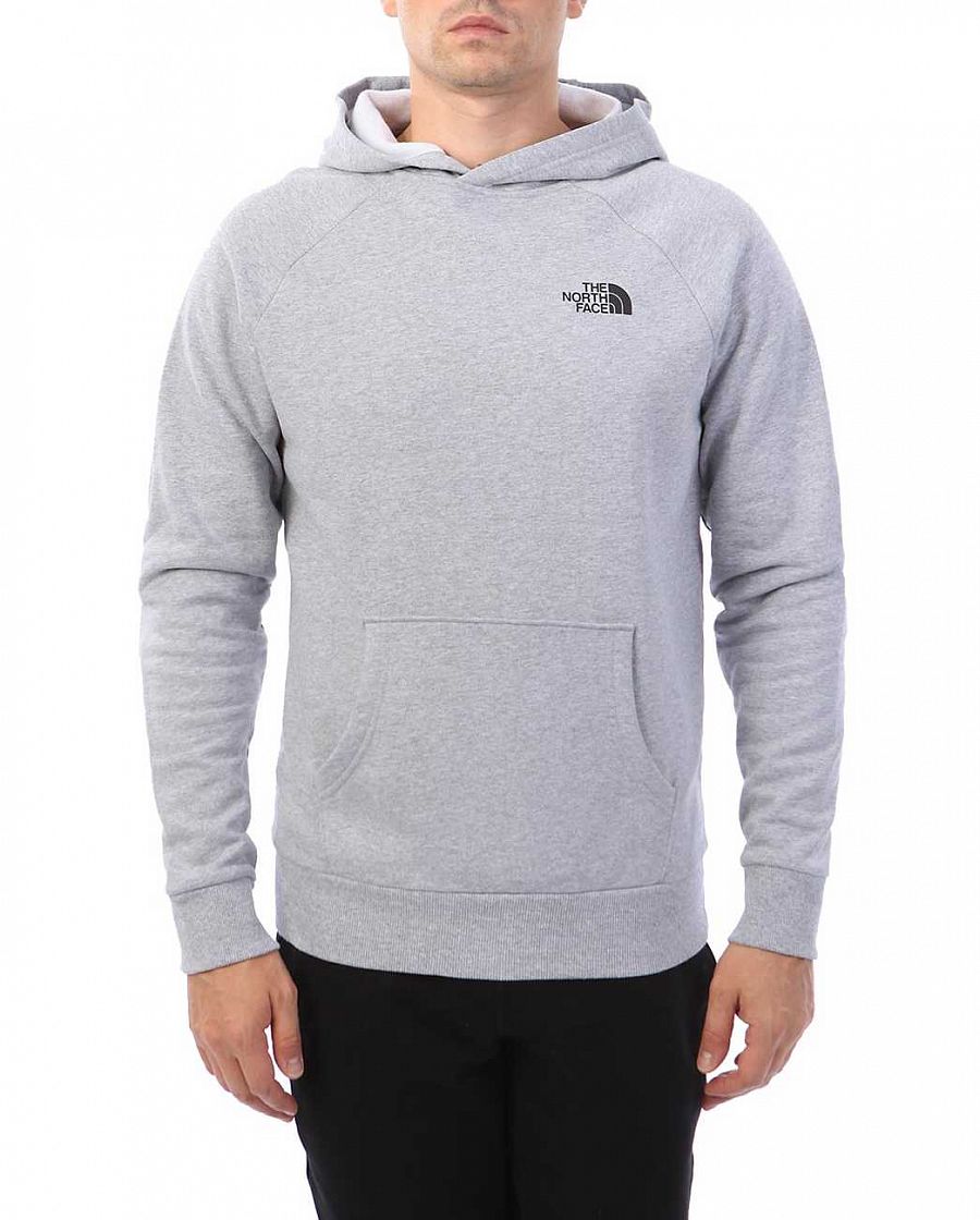 Толстовка мужская с капюшоном флисовая The North Face Raglan Red Box Grey отзывы