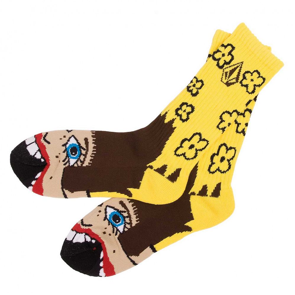 Носки Volcom FA Ozzie Wright Sock Yellow отзывы