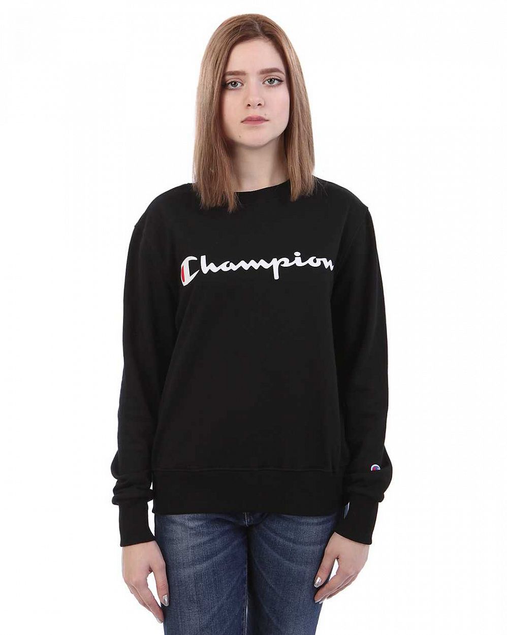 Толстовка свитшот женская Champion Authentic American Black отзывы