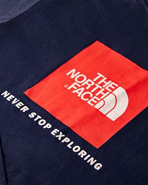 Футболка мужская The North Face Box Back URBAN NAVY FIERY RED Футболка мужская The North Face Box Back URBAN NAVY FIERY RED