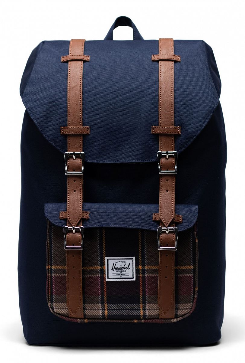 Рюкзак городской для ноутбука 13 дюймов Herschel L. America Mid Peacoat Peacoat Plaid отзывы