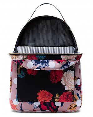 Рюкзак городской для 13 ноутбука Herschel Nova Mid-Volume Vintage Floral Black Polka Dot Рюкзак городской для 13 ноутбука Herschel Nova Mid-Volume Vintage Floral Black Polka Dot