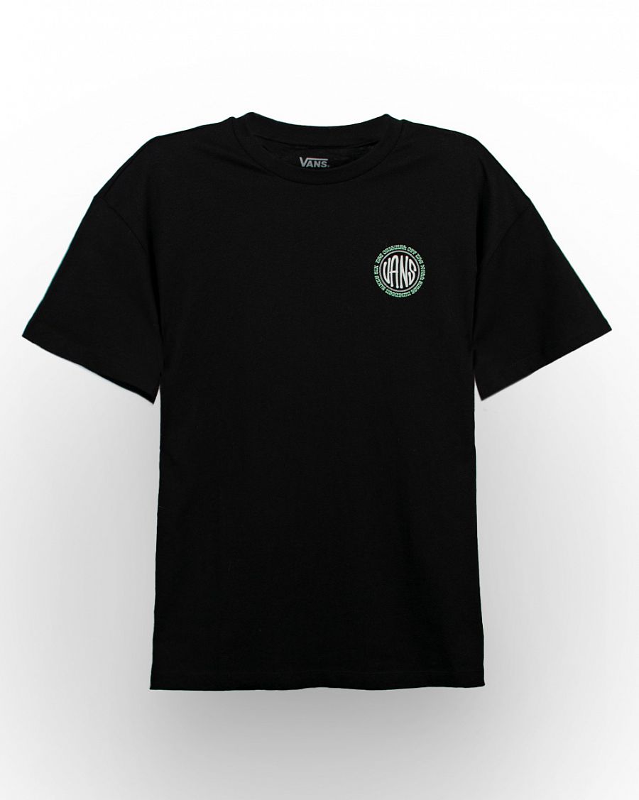 Футболка Vans Side by Side T-Shirt Black Green Font отзывы