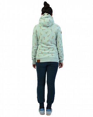 Толстовка женская с капюшоном Naketano Boser Wicht Nasty Mint Melange