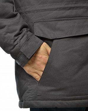 Парка мужская водоотталкивающая зимняя Iriedaily Goerlitzer Anthracite