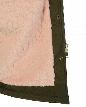 Парка демисезонная водоотталкивающая на меху Urban Classics Peached Teddy Olive