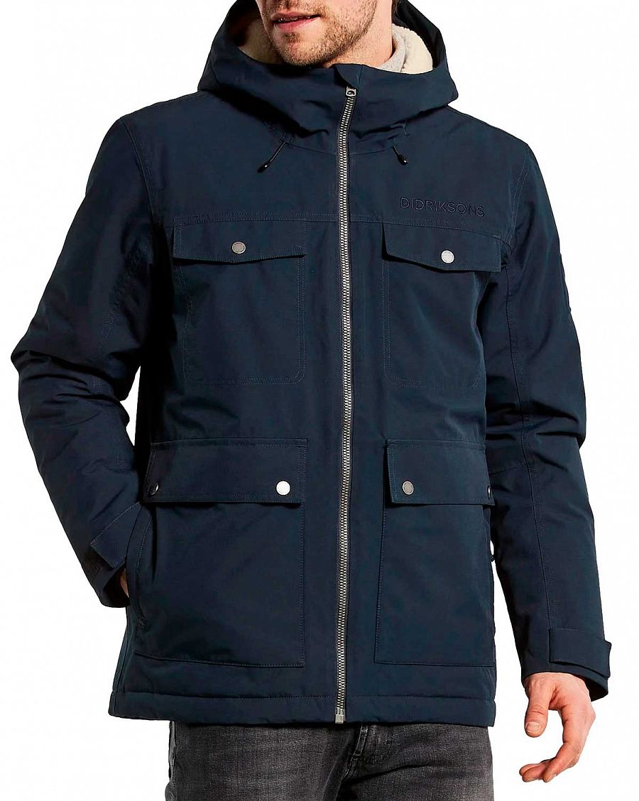 Куртка мужская непромокаемая демисезонная Швеция Didriksons Frode Blue отзывы