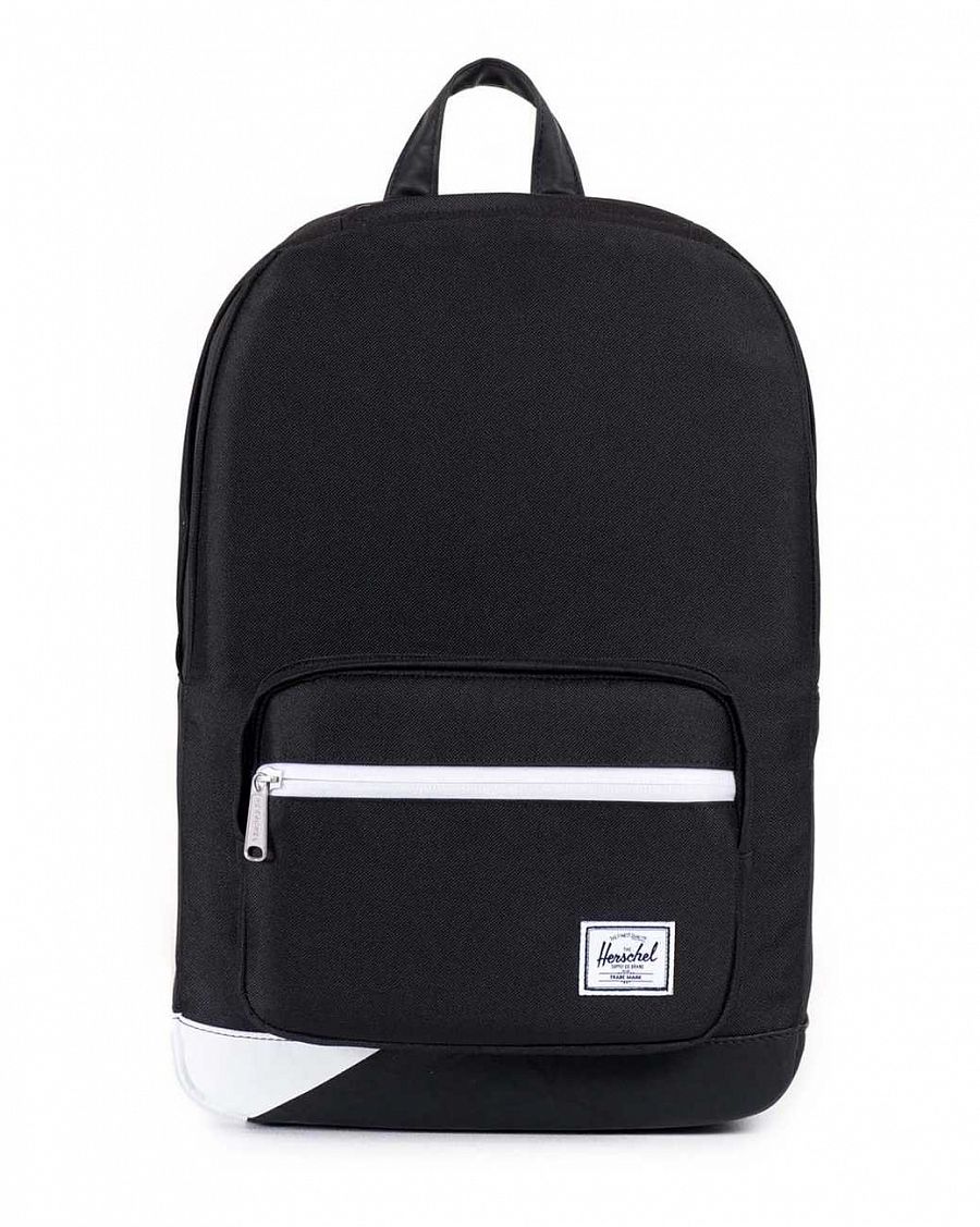 Рюкзак Herschel Pop Quiz Mid-Volume Black Black PU White Print отзывы