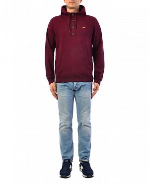 Толстовка мужская с капюшоном Iriedaily Hipster Maroon Mel