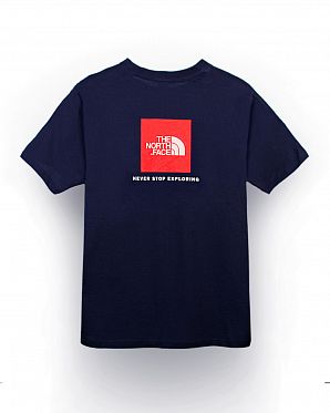 Футболка мужская The North Face Box Back URBAN NAVY FIERY RED Футболка мужская The North Face Box Back URBAN NAVY FIERY RED