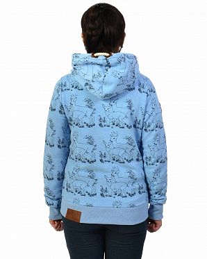 Толстовка женская с капюшоном Naketano Darth im Spessart Amazing Blue Melange Толстовка женская с капюшоном Naketano Darth im Spessart Amazing Blue Melange