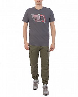 Футболка мужская The North Face New Stripe 19 Tee Grey Футболка мужская The North Face New Stripe 19 Tee Grey