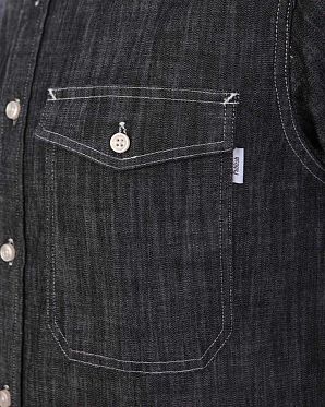 Рубашка мужская с длинным рукавом Publish Brand USA Ross Denim Black