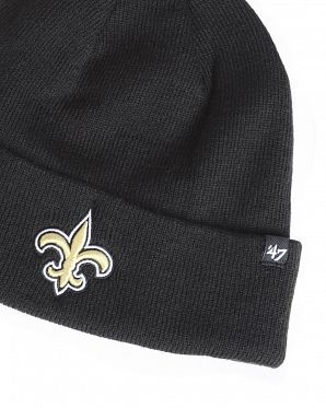 Шапка с подворотом '47 Brand NFL New Orleans Saints Black 2 Шапка с подворотом '47 Brand NFL New Orleans Saints Black 2