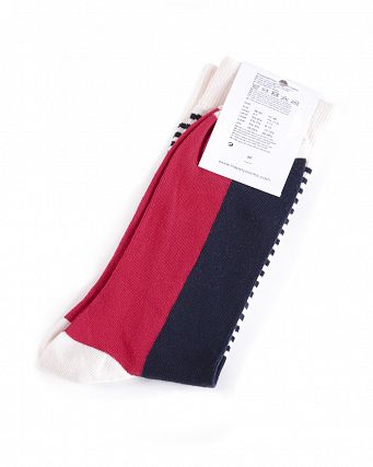 Носки мужские Happy Socks Combed Cotton Stripes Small White