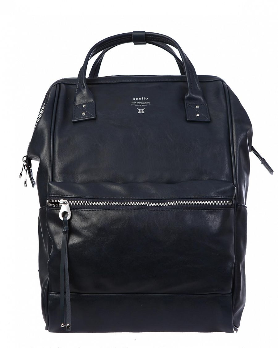 Рюкзак с двумя ручками кожаный для 13 ноутбука Anello Japan AT-B1511 Navy отзывы