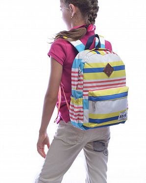 Рюкзак водоотталкивающий маленький 8848 Kids Green Stripe