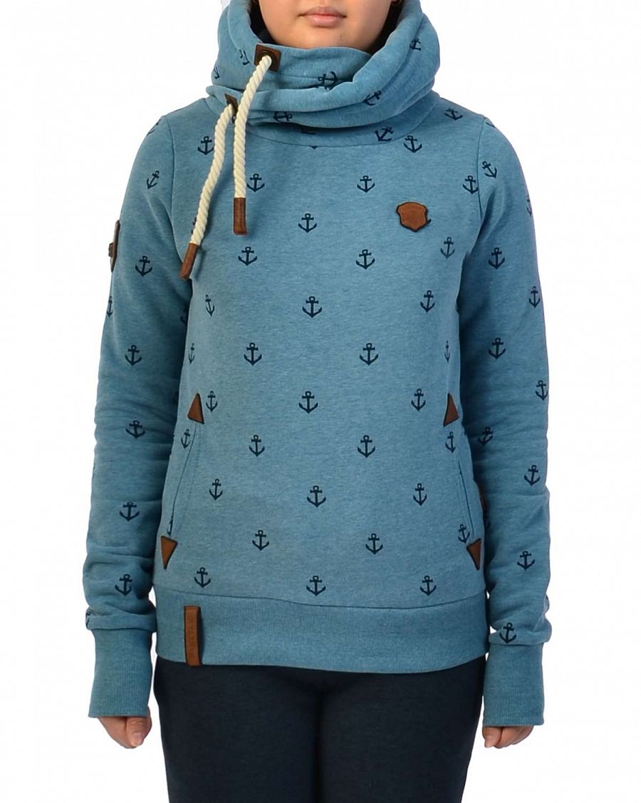 Толстовка женская с капюшоном Naketano Fruktose Hose Light Blue отзывы Толстовка женская с капюшоном Naketano Fruktose Hose Light Blue отзывы