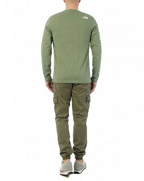 Футболка с длинным рукавом The North Face Dome Sleeve Print Olive Футболка с длинным рукавом The North Face Dome Sleeve Print Olive