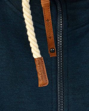 Толстовка женская на молнии с капюшоном Naketano Yale, Econome Dirty Dark Blue Толстовка женская на молнии с капюшоном Naketano Yale, Econome Dirty Dark Blue