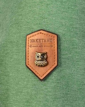 Толстовка женская с капюшоном Naketano Schmierlappen Pine Green Mel Толстовка женская с капюшоном Naketano Schmierlappen Pine Green Mel