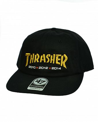 Бейсболка с прямым козырьком '47 Brand Captain San Francisco Giants x Thrasher Black