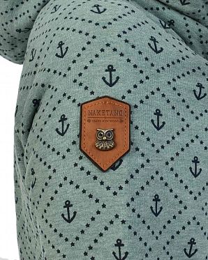 Толстовка женская на молнии с капюшоном Naketano Jennifer Hart Stormy Sea Melange Толстовка женская на молнии с капюшоном Naketano Jennifer Hart Stormy Sea Melange