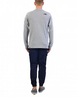 Футболка с длинным рукавом The North Face Red Box Sleeve Grey Футболка с длинным рукавом The North Face Red Box Sleeve Grey