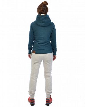 Толстовка женская с капюшоном Naketano Dirty Schmierlappen Dirty Deep Blue Green