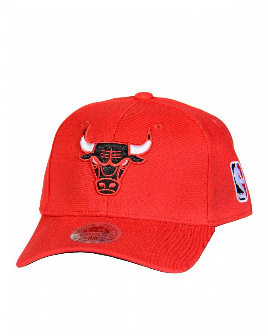 Бейсболка с изогнутым козырьком Mitchell and Ness Stretch Wool Fitted Chicago Bulls Red отзывы