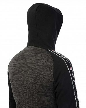 Толстовка с капюшоном на молнии Champion Authentic American EZ509 Grey Black Толстовка с капюшоном на молнии Champion Authentic American EZ509 Grey Black