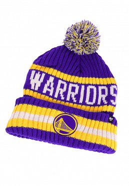 Шапка с помпоном на флисе '47 Brand NBA Golden State Warriors Blue Yellow Шапка с помпоном на флисе '47 Brand NBA Golden State Warriors Blue Yellow