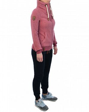 Толстовка женская на молнии с высоким воротом Naketano Monsterbumserin Luccente Mel