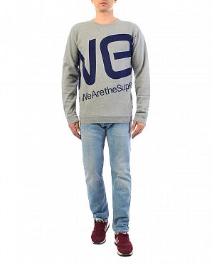 Толстовка мужская свитшот WeSC Blown Up Logo Grey Толстовка мужская свитшот WeSC Blown Up Logo Grey