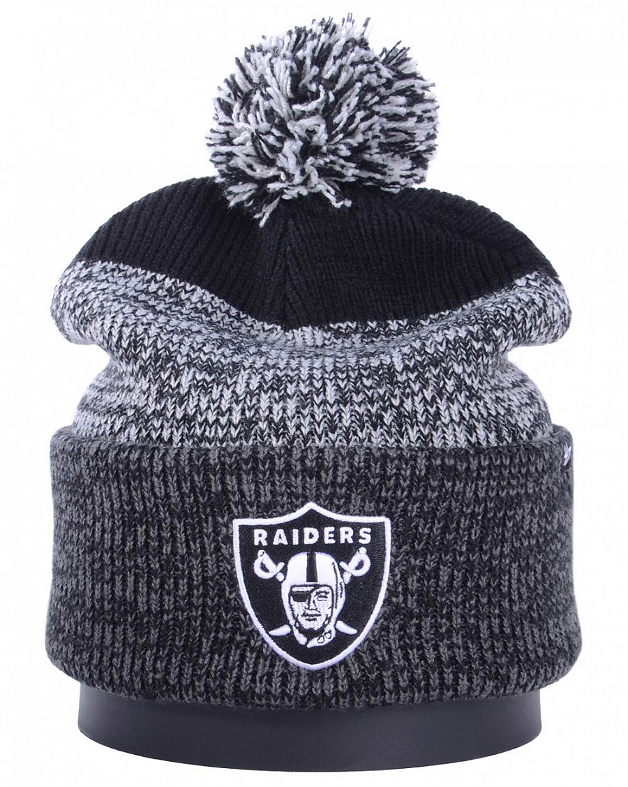 Шапка с помпоном на флисе '47 Brand NFL Las Vegas Raiders Black Grey отзывы Шапка с помпоном на флисе '47 Brand NFL Las Vegas Raiders Black Grey отзывы