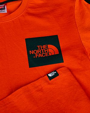 Футболка мужская The North Face Fine Front Box Orange Футболка мужская The North Face Fine Front Box Orange