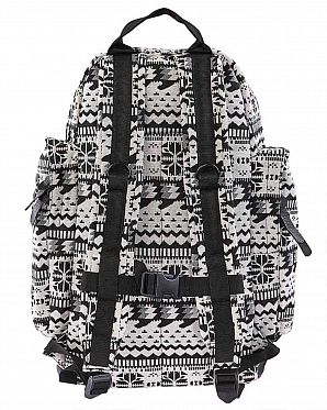 Рюкзак тканевый водостойкий с отделом для 13 ноутбука Obey Propaganda Submarine White Black Рюкзак тканевый водостойкий с отделом для 13 ноутбука Obey Propaganda Submarine White Black