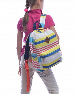 Рюкзак водоотталкивающий маленький 8848 Kids Green Stripe