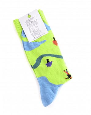 Носки мужские Happy Socks Combed Cotton Fanny Lime