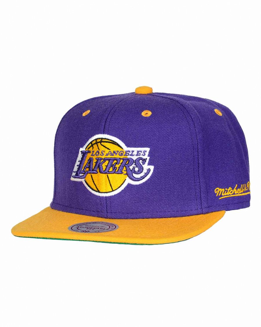 Бейсболка с прямым козырьком Mitchell and Ness FLIPSIDE Los Angeles Lakers Purple отзывы