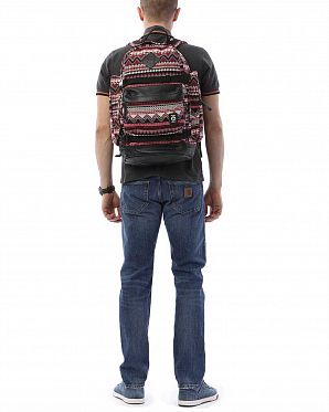 Рюкзак тканевый водостойкий с отделом для 13 ноутбука Obey Propaganda Submarine Red Black Рюкзак тканевый водостойкий с отделом для 13 ноутбука Obey Propaganda Submarine Red Black