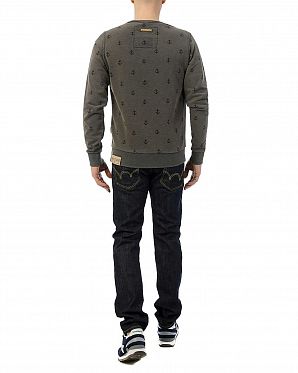 Толстовка мужская свитшот Naketano Rise Of An Enemy Purple Grey Толстовка мужская свитшот Naketano Rise Of An Enemy Purple Grey