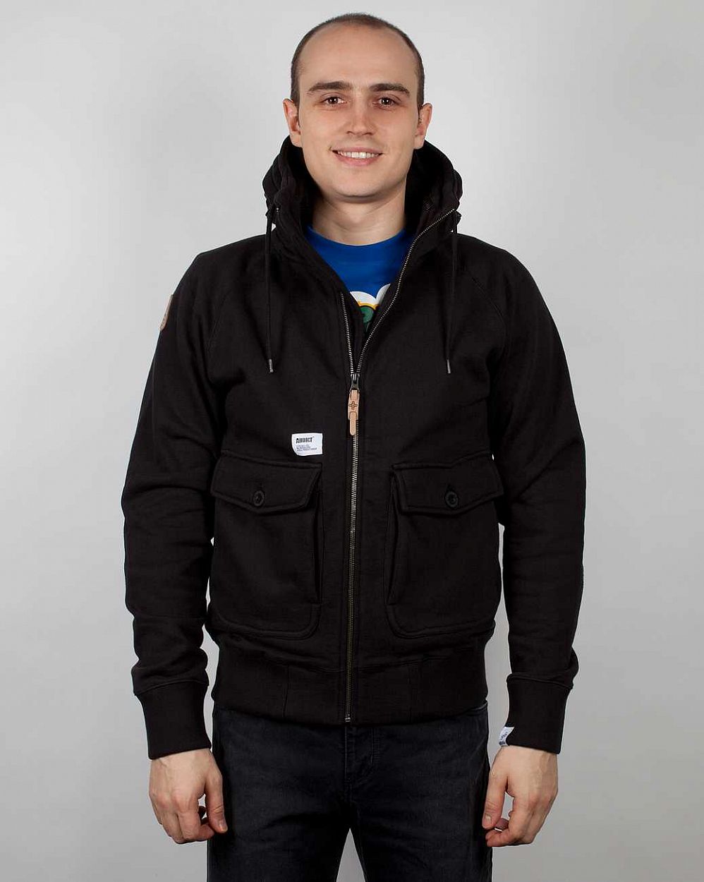 купить Толстовка Addict Patrol Sweat Black-005 в Москве купить Толстовка Addict Patrol Sweat Black-005 в Москве
