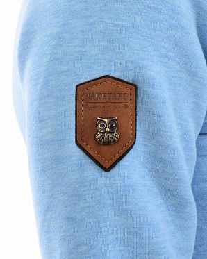 Толстовка женская на молнии с высоким воротом Naketano Monsterbumserin Amazing Blue mel