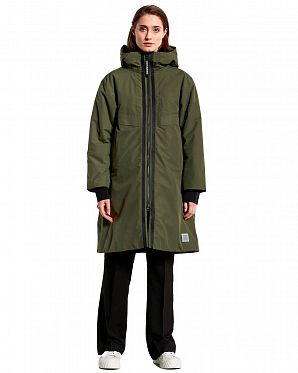 Парка женская зимняя водонепроницаемая Швеция Didriksons Aino Green