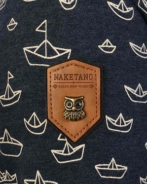 Толстовка женская с капюшоном Naketano Ich Denke Also Spinn Ich II Indigo Melange Толстовка женская с капюшоном Naketano Ich Denke Also Spinn Ich II Indigo Melange