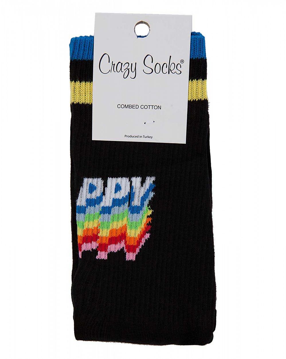 Носки высокие универсальные Швеция Happy Socks Happy Black отзывы