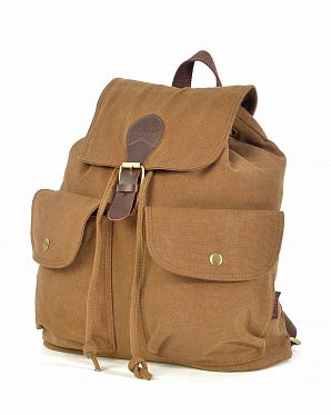 Рюкзак водостойкий из толстой джинсы Kaukko Korea FJ17 Brown