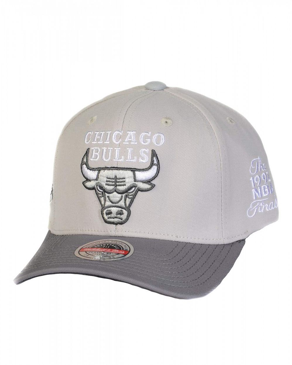 Бейсболка с изогнутым козырьком Mitchell and Ness ACTIVE GREY Chicago Bulls Grey отзывы