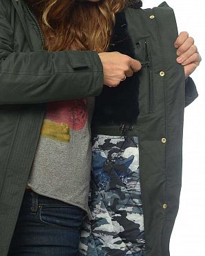 Парка женская зимняя водоотталкивающая Loading 1 Olive